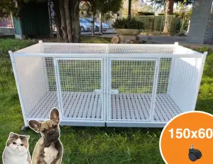 Cage pour chats et chiens 150x60 - cod.LZ00060G
